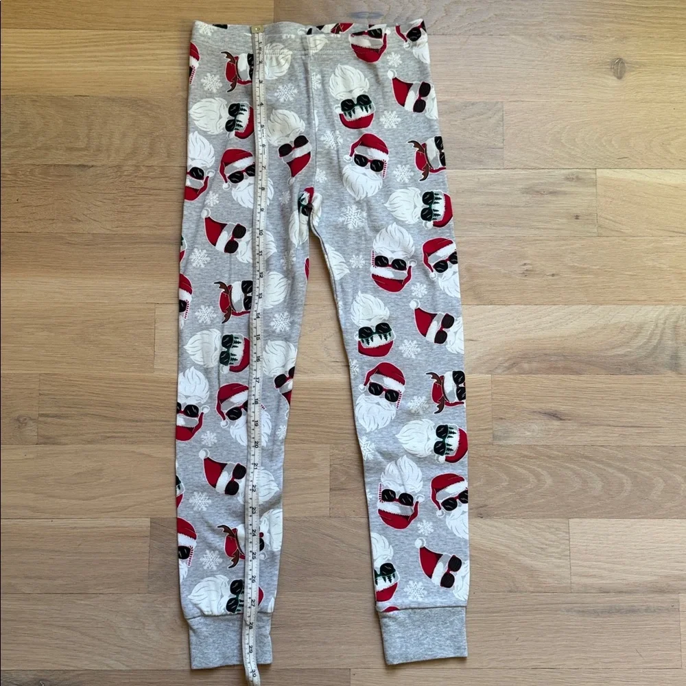 Kids Matching Family Glow Ho Ho Ho Snug Fit Cotton Pajamas - Gray/Size 10
